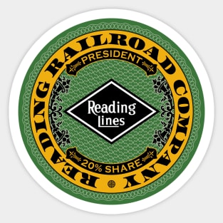 Reading Railroad Company (18XX Style) Sticker